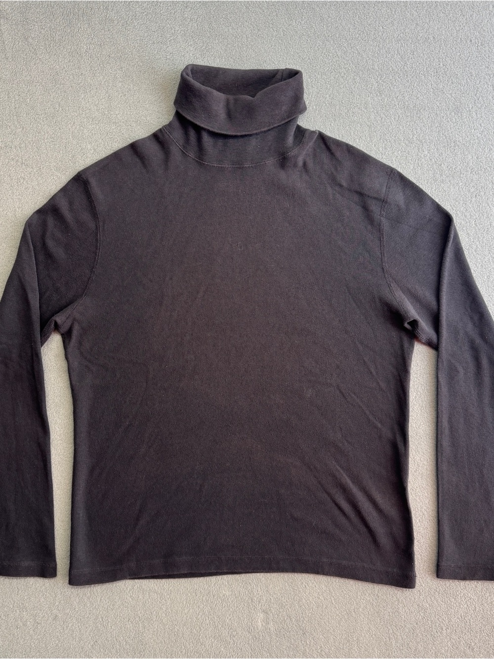 RRL Double RL Turtleneck Shirt Large Men's Long Sleeve Cotton Black